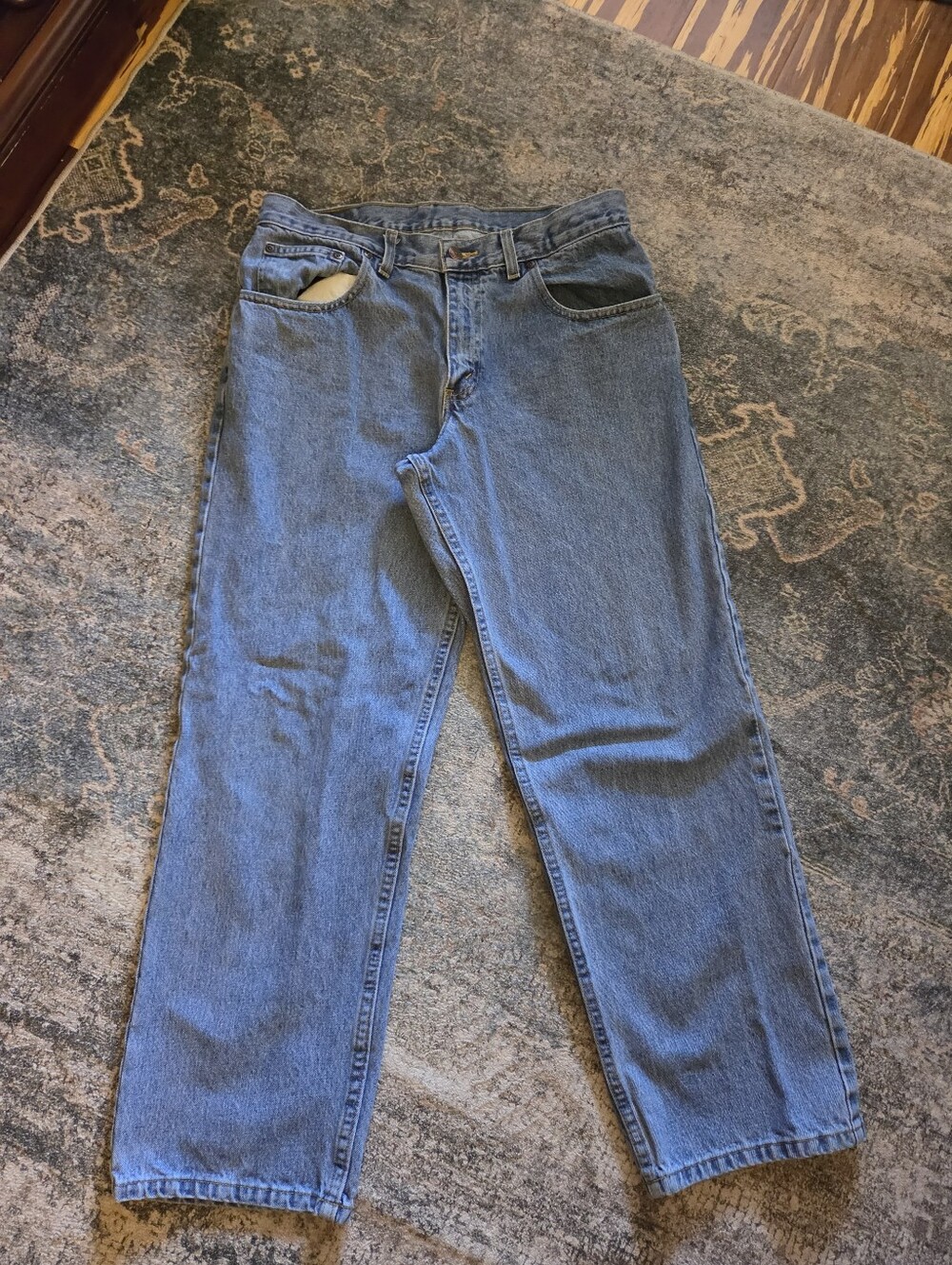 The Original Arizona Jean Co. Men's Relaxed Fit Jeans 34x30 Medium Wash Denim